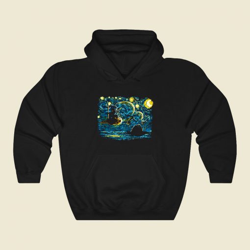 Starry Saiyan Funny Graphic Hoodie