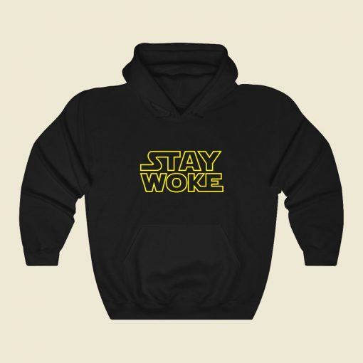 Stay Woke Funny Graphic Hoodie