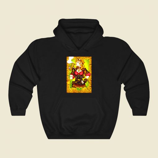 Steam Girl Warrior Funny Graphic Hoodie