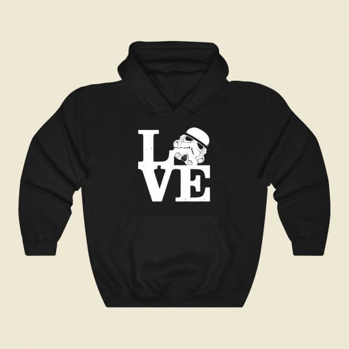 Stormtrooper Love Funny Graphic Hoodie