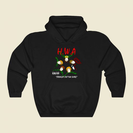 Straight Out Tha Shire Funny Graphic Hoodie