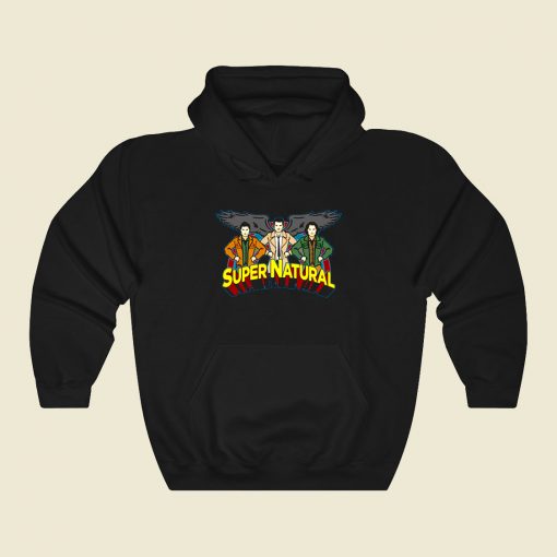 Super Natural Friends Funny Graphic Hoodie