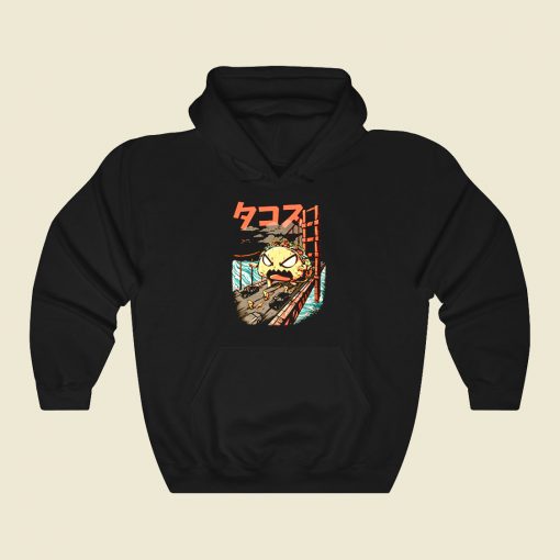 Takaiju Black Funny Graphic Hoodie