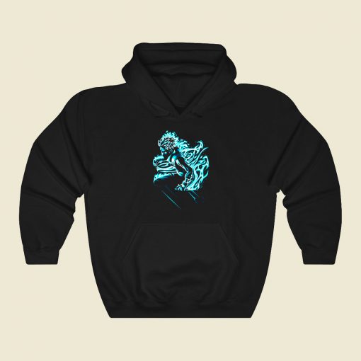 Teacher Blue Fire Funny Graphic Hoodie