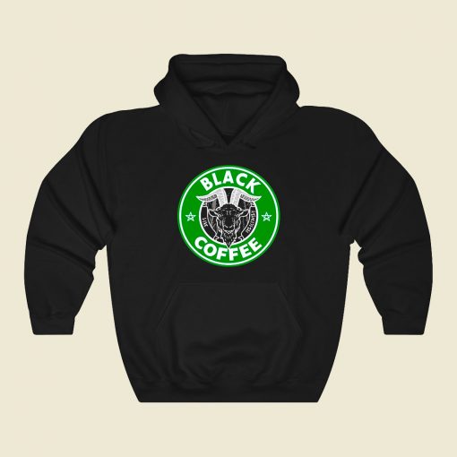 The Black Coffee Funny Graphic Hoodie