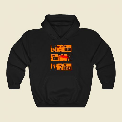 The Good The Bad And The Butcher Funny Graphic Hoodie