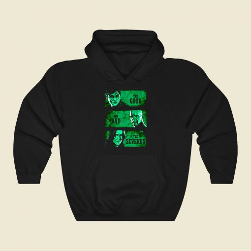 The Good The Bad And The Severus Green Funny Graphic Hoodie