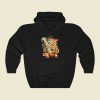 The Kaiju Spaghetti Black Funny Graphic Hoodie