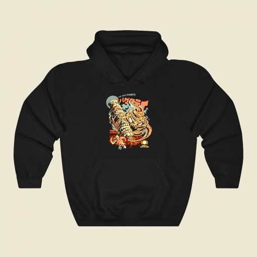 The Kaiju Spaghetti Black Funny Graphic Hoodie