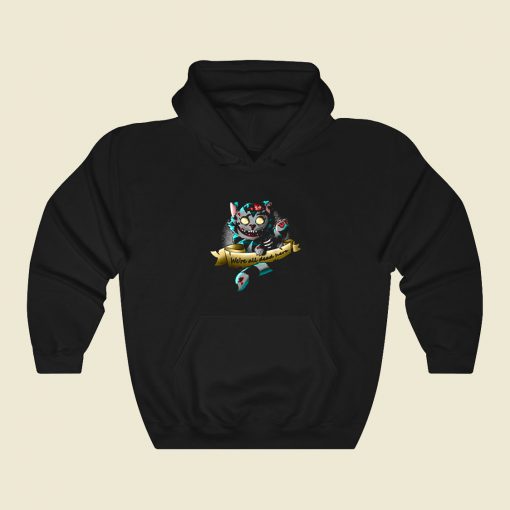 The Zombie Cheshire Cat Funny Graphic Hoodie