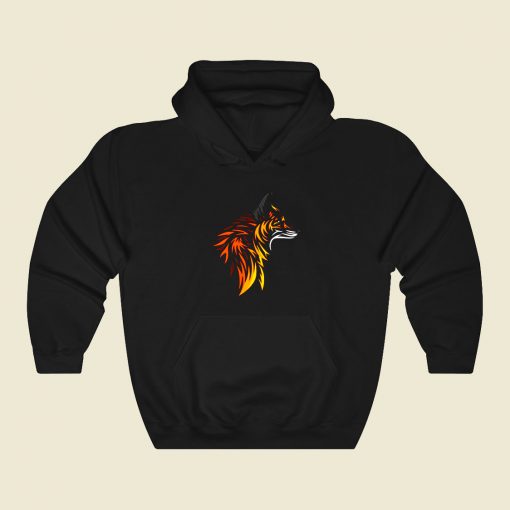 Tribal Fox Funny Graphic Hoodie