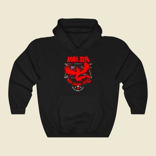 Valor Bar Crawl Team Funny Graphic Hoodie