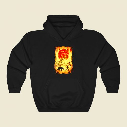 Wake Up And Run Funny Graphic Hoodie