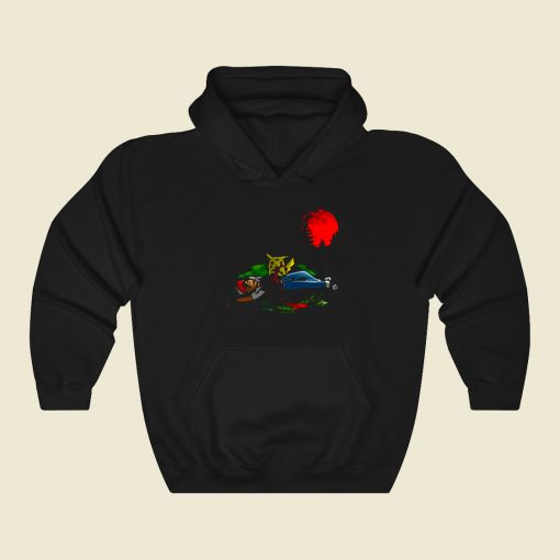 Zombie Pikachu Funny Graphic Hoodie