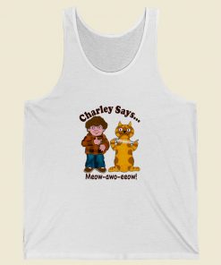 Charley Says Meow Funny Tank Top