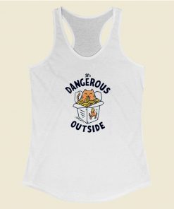 Dangerous Outside Noodles Cup Racerback Tank Top