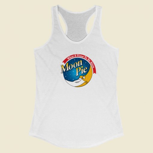 Funny Moon Pie Simpsons Racerback Tank Top