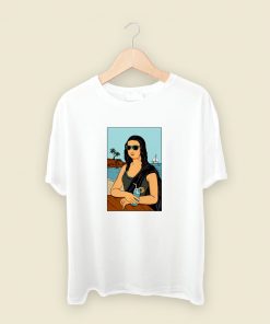 Mona Lisa Relax On The Beach T Shirt Style