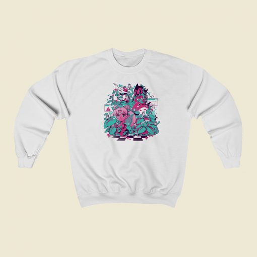 Anime Wave Aesthetic Sweatshirt Style