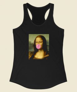 Bubble Gum Mona Lisa Racerback Tank Top