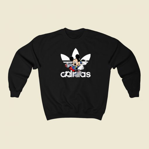 Football Mickey Mouse Adidas Sweatshirt Style