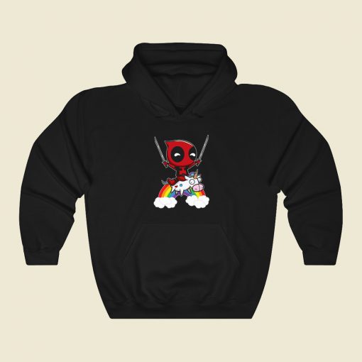 Funny Mini Deadpool And Unicorn Hoodie Style