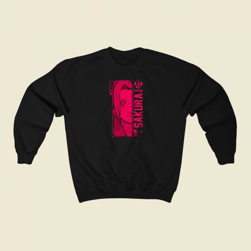 Haruno Sakura Vintage Anime Sweatshirt Style