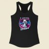 Lazer Unicorn Graphic Racerback Tank Top