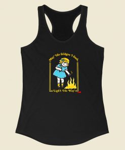 Little Girl Burn The Bridges Racerback Tank Top