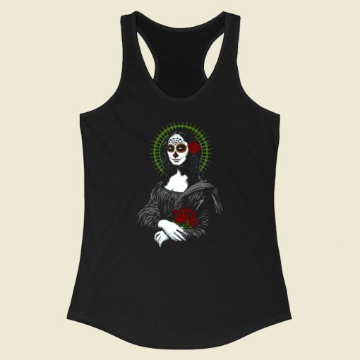 Muerte De Mona Lisa Racerback Tank Top