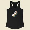 Oof Retro Rainbow Racerback Tank Top