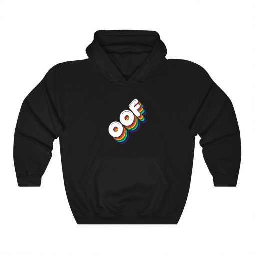 Oof Retro Rainbow Hoodie Style