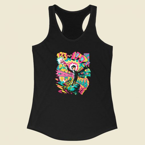 Psychedelic Boy 100 Anime Racerback Tank Top