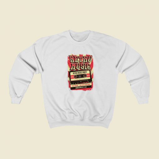 Retro Music Party Sweatshirt Style