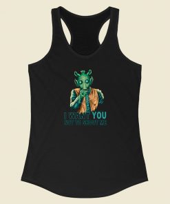 Rodian Petition Dont Shoot Me Racerback Tank Top