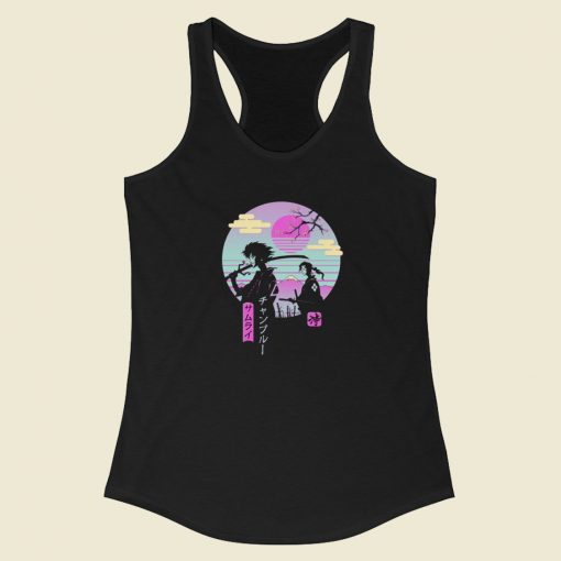 Samurai Chillhop Anime Racerback Tank Top