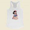 Snow White Pin Up Racerback Tank Top