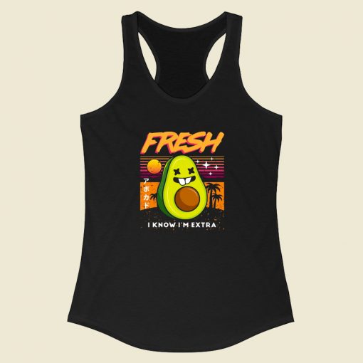 Summer Fresh Avocado Racerback Tank Top