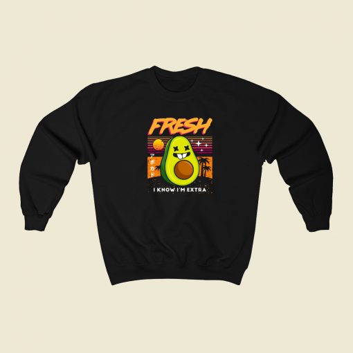 Summer Fresh Avocado Sweatshirt Style