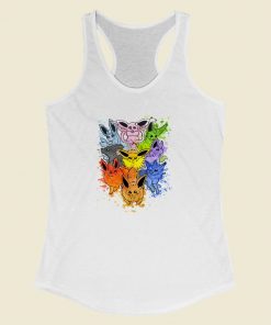 The Evolutions of Pokemon Racerback Tank Top