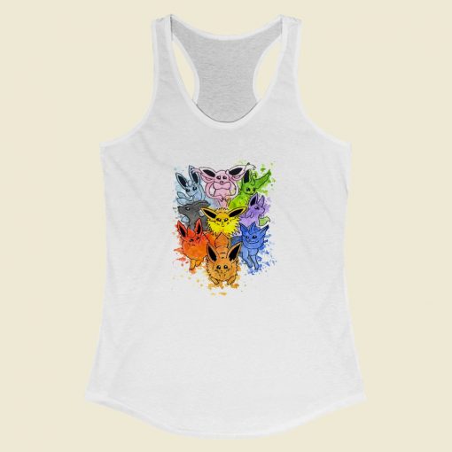 The Evolutions of Pokemon Racerback Tank Top