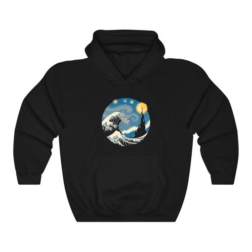 The Great Starry Wave Hoodie Style