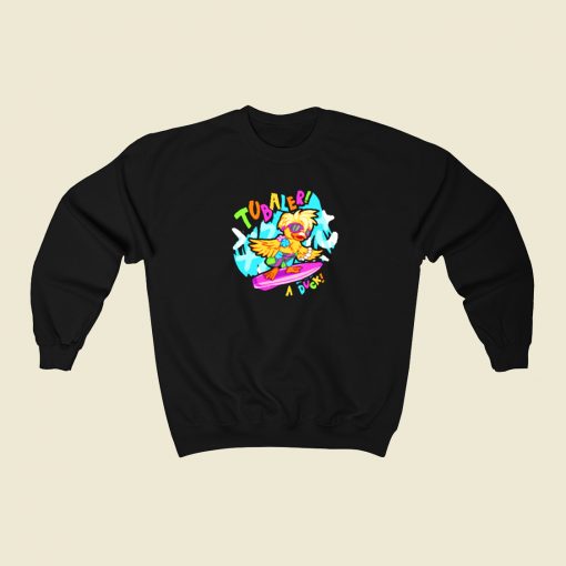 Funny Tubaler A Duck Surfing Sweatshirt Style