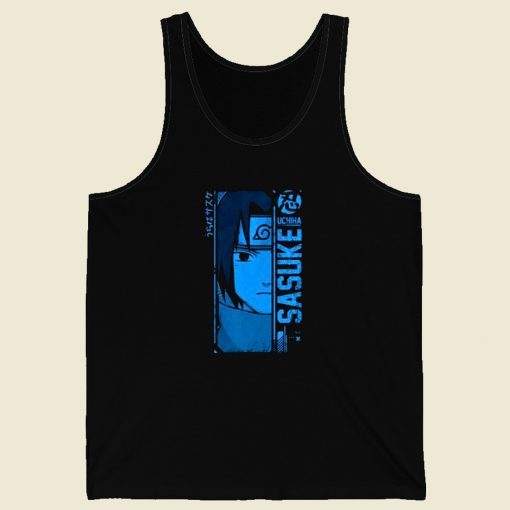 Uciha Sasuke Vintage Anime Tank Top