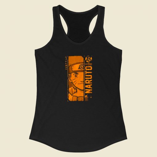 Uzumaki Naruto Vintage Anime Racerback Tank Top