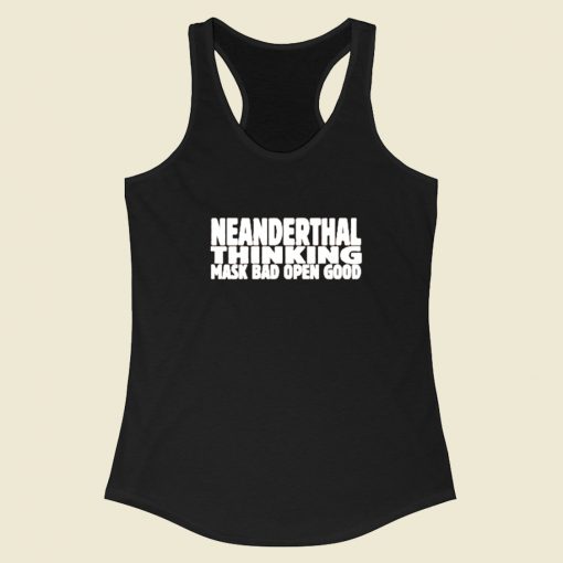 Neanderthal Thinking Michael Stanley Racerback Tank Top