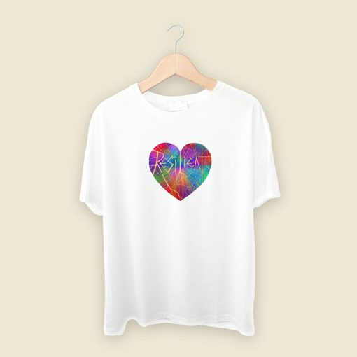 Resilient Rainbow Kintsugi Heart T Shirt Style