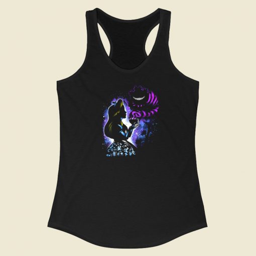 Were All Mad Here Racerback Tank Top