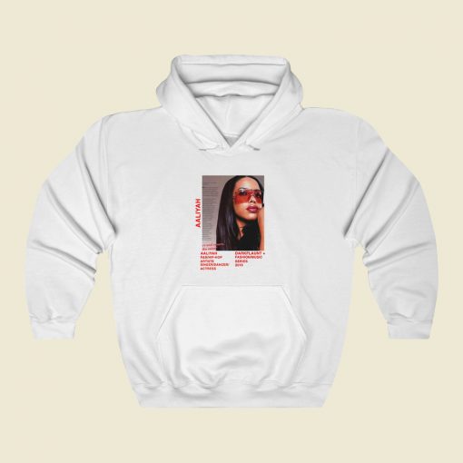 Actress Aaliyah Bio Vintage Hoodie Style