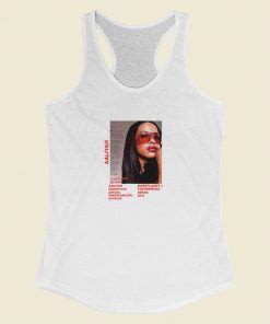 Actress Aaliyah Bio Vintage Racerback Tank Top